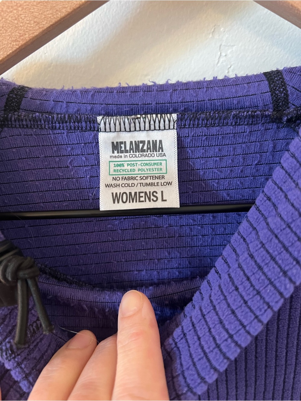 Melanzana Deep Purple V2 Micro Grid Hoodie - Picture 2 of 4